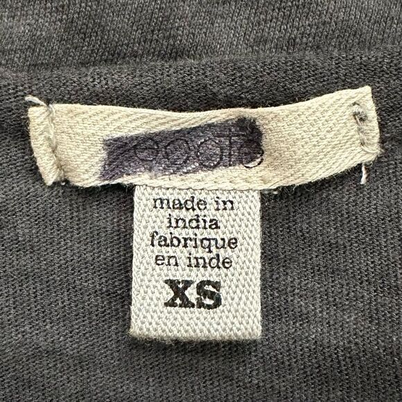 Urban Outfitters Ecote Boho Gray Mineral Wash Fringe Crop Top - Picture 9 of 11